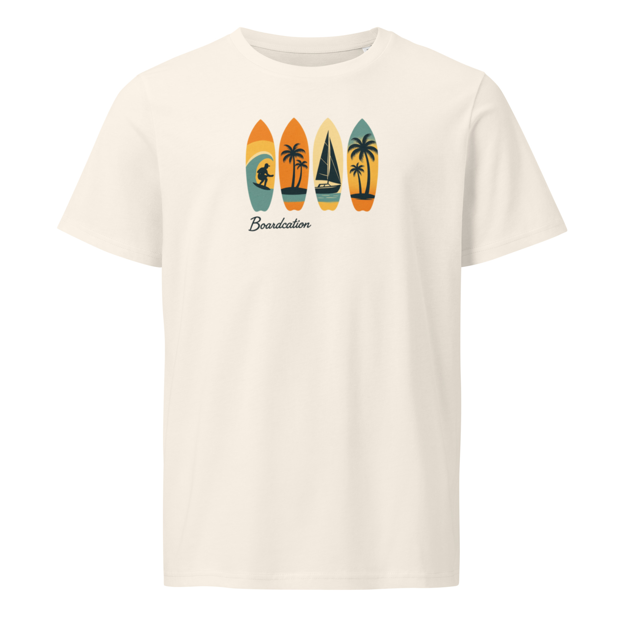 Organic Mid‑Light Tee #123 (Vintage White)