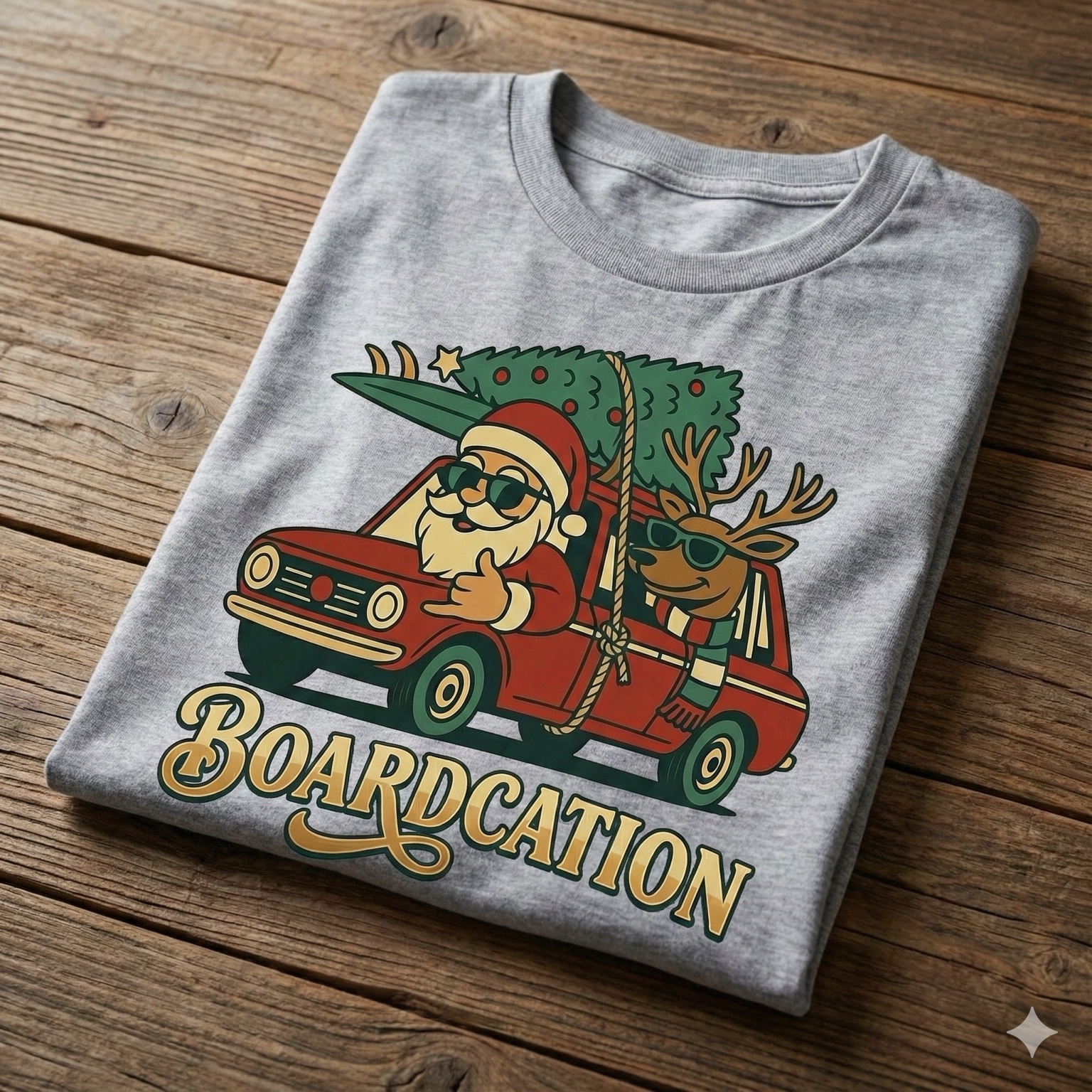 Santa Shreds Holiday Tee
